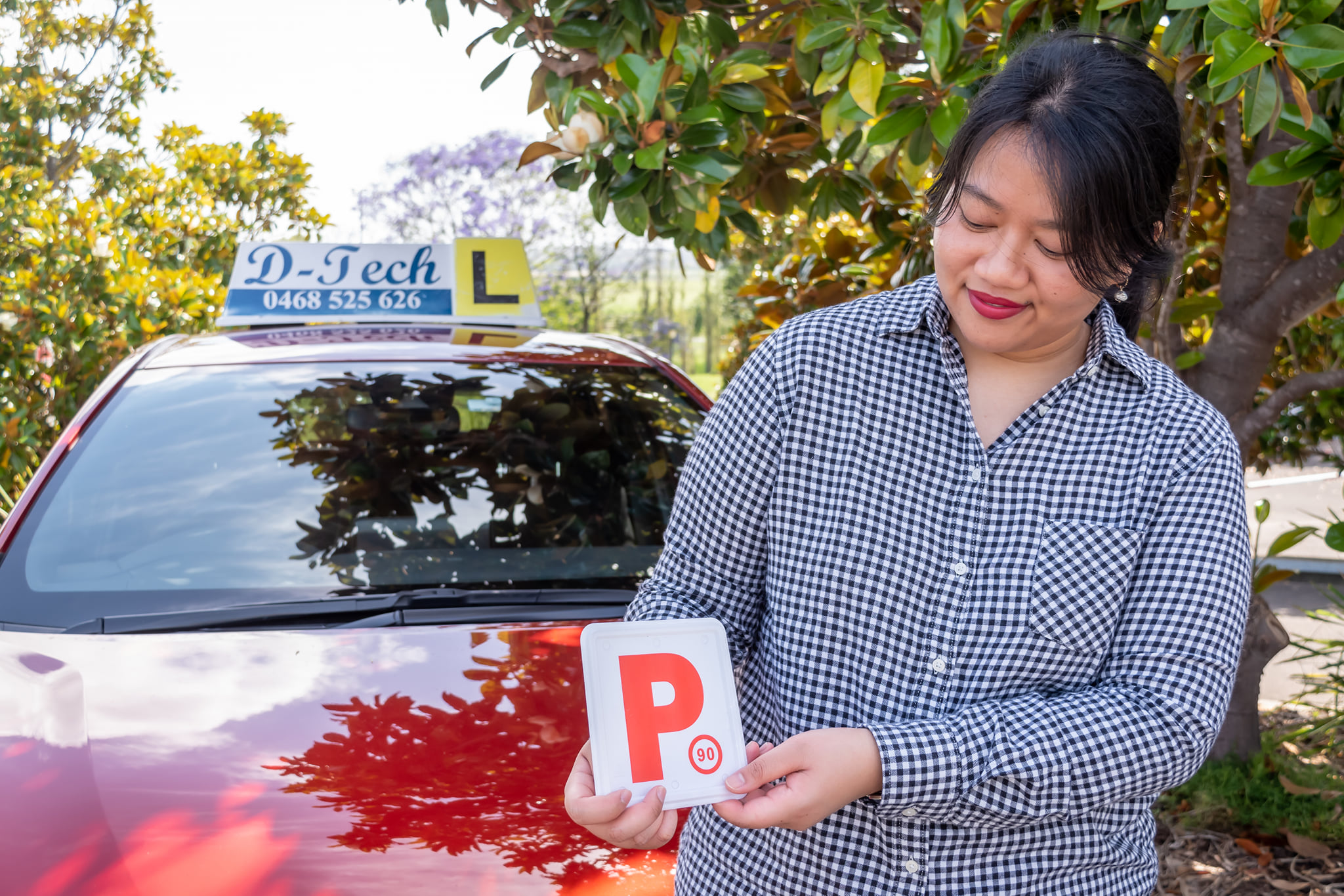 D-Tech Driver Training instructor delivering professional driving lessons for a beginner student in Doonside NSW 2767.