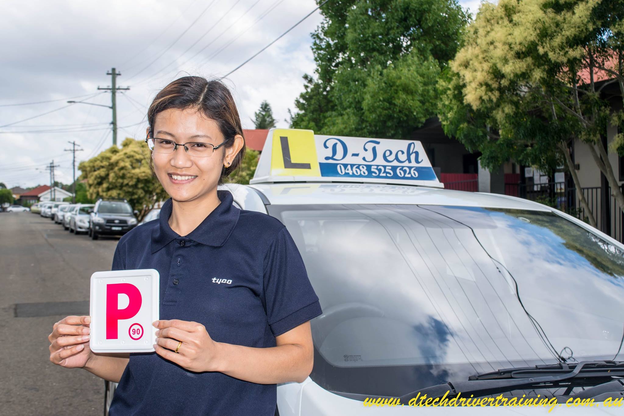 D-Tech Driver Training instructor delivering professional driving lessons for a beginner student in Marayong NSW 2148.