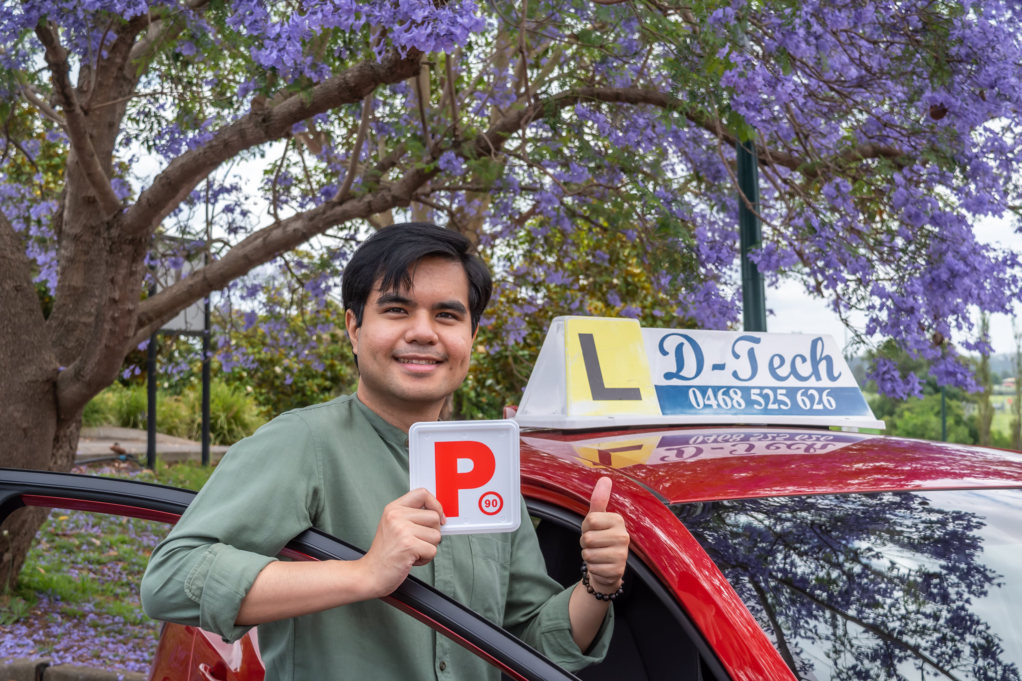D-Tech Driver Training instructor delivering professional driving lessons for a beginner student in Rouse Hill NSW 2155.