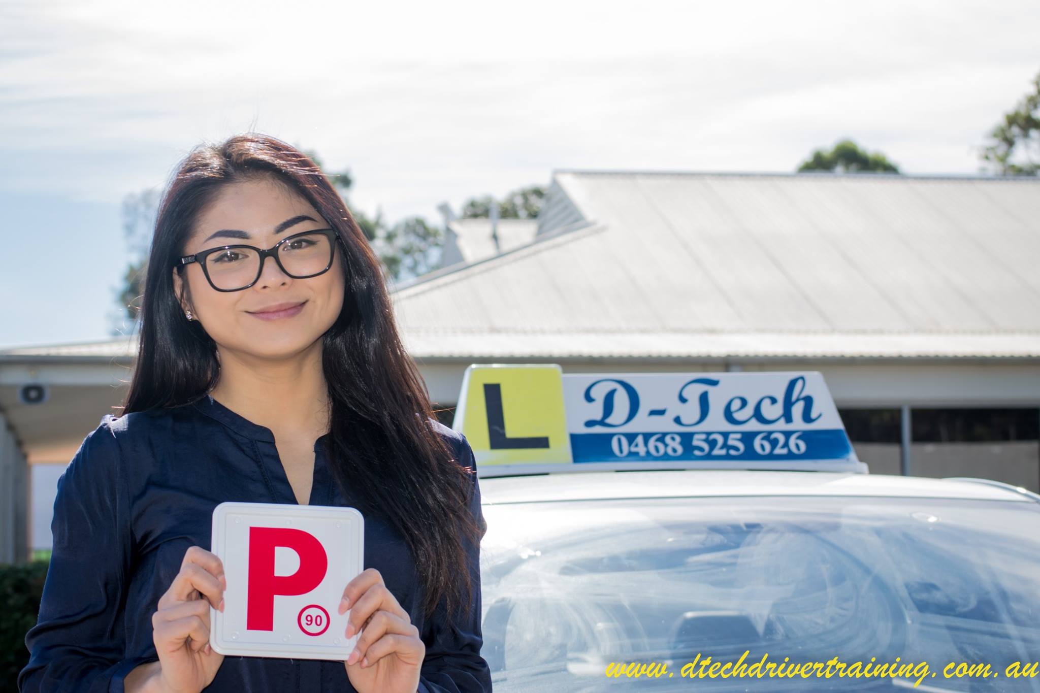 D-Tech Driver Training instructor delivering professional driving lessons for a beginner student in Seven Hills NSW 2147.