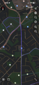 Blacktown RMS driving test route map outlining the southern loop past The Hills Sports High School, Best Road, and Cornelia Road.
