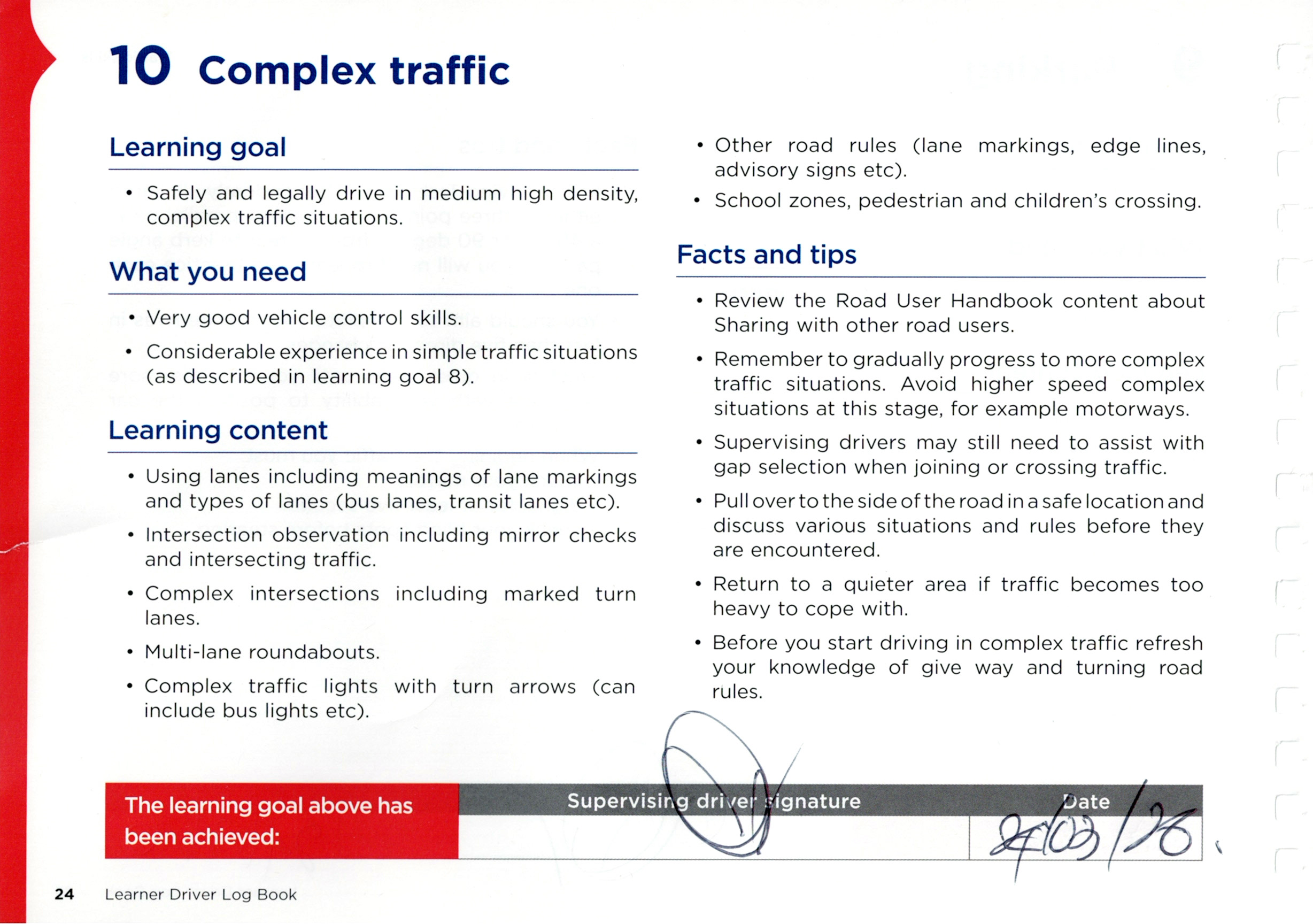 Lesson 10: Complex traffic environments