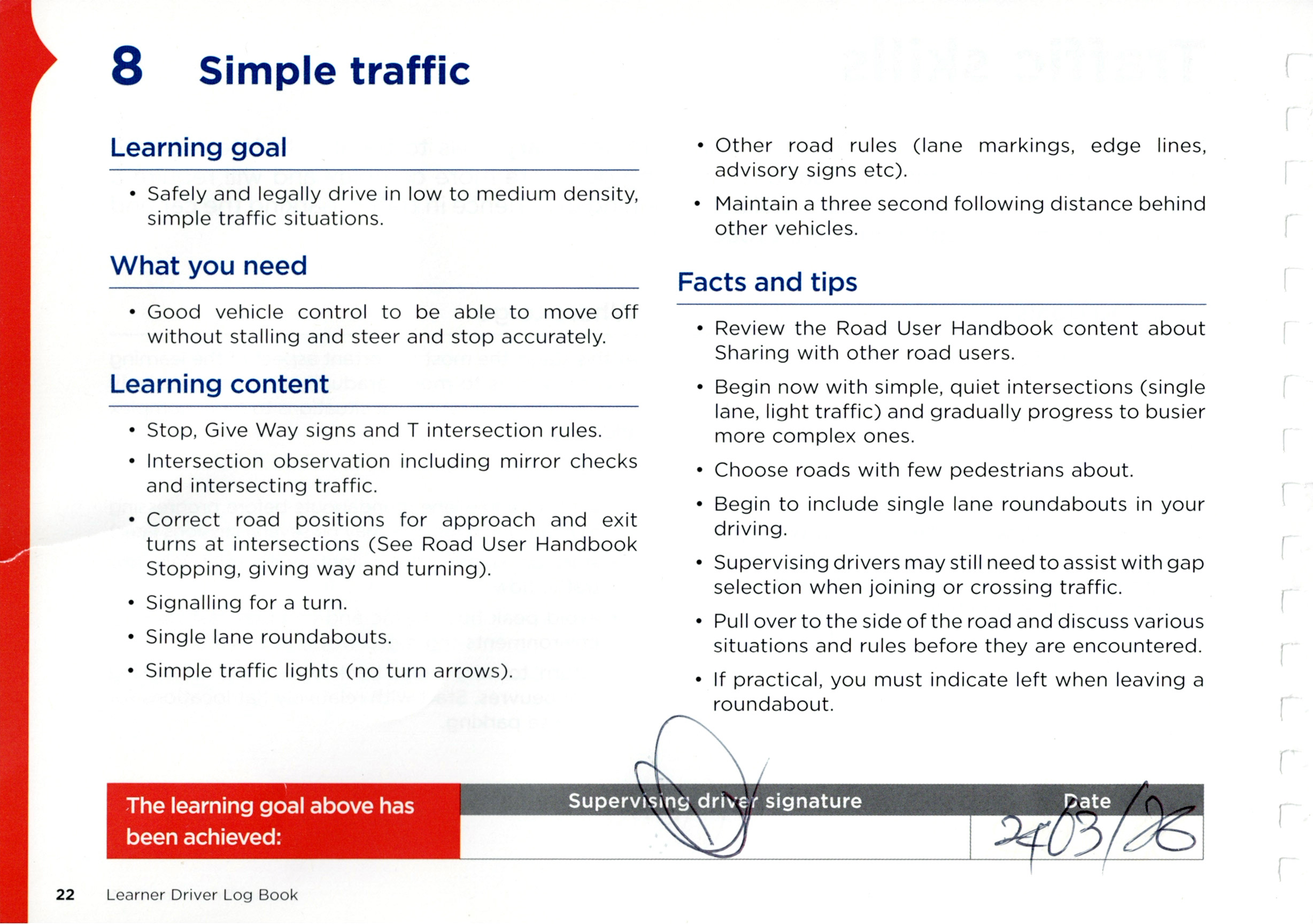 Lesson 8: Simple traffic flow