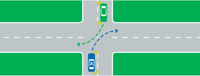 One-way street turn