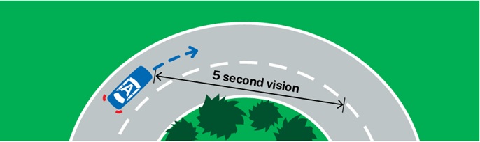 5-second vision curve diagram
